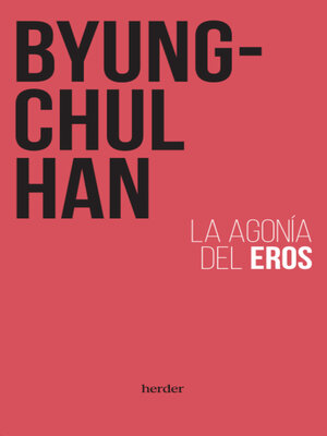 cover image of La agonía del Eros